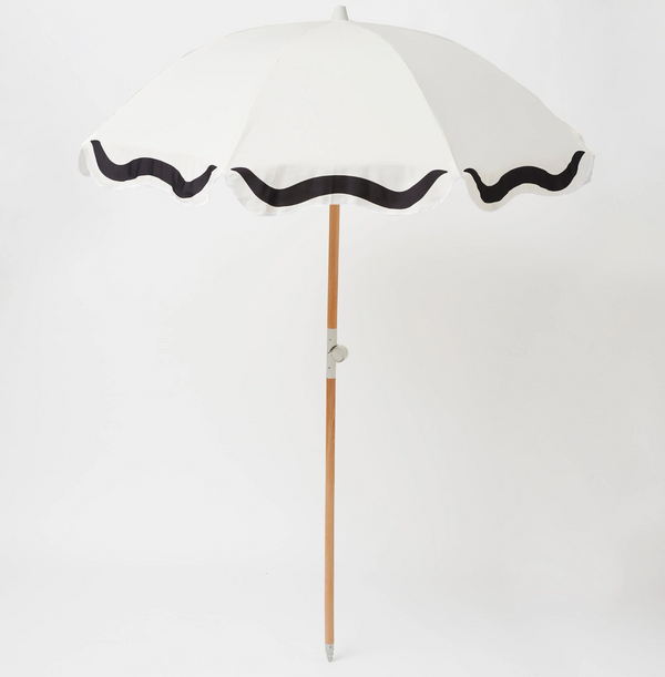 SunnyLife Premium Luxe Beach Umbrella- Casa Marbella Vintage Black