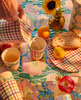 Kip & Co Beach Picnic 2P Cup Set - Picnic Check