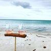 Beach wine glass holder