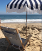 Business & Pleasure Holiday Beach Umbrella - Vintage Blue Stripe