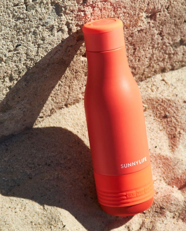 SunnyLife Water Bottle Speaker - Coral 360ml