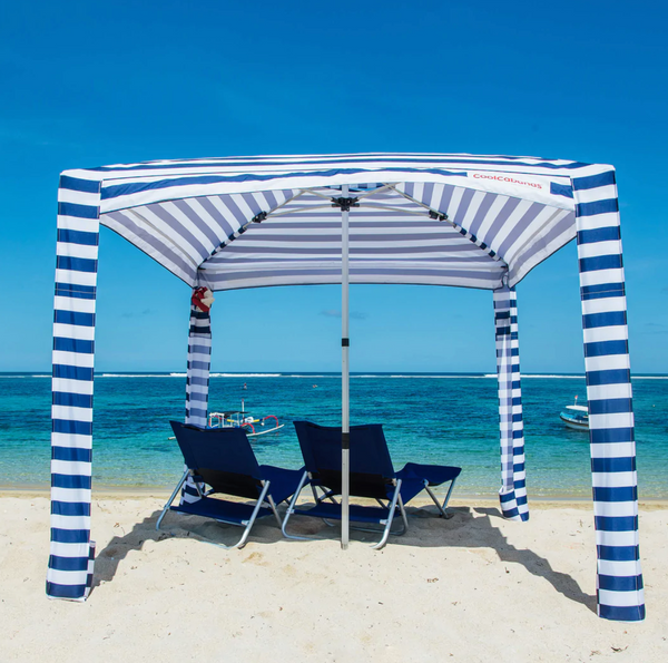 The CoolCabanas Original 5 - Large Navy Stripe