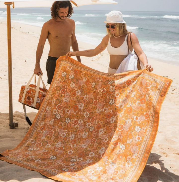SomerSide - Premium Extra Large Beach Blanket - Golden Hour