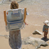 SunnyLife De Luxe Beach Chair - Lazy Days Blue Stripe