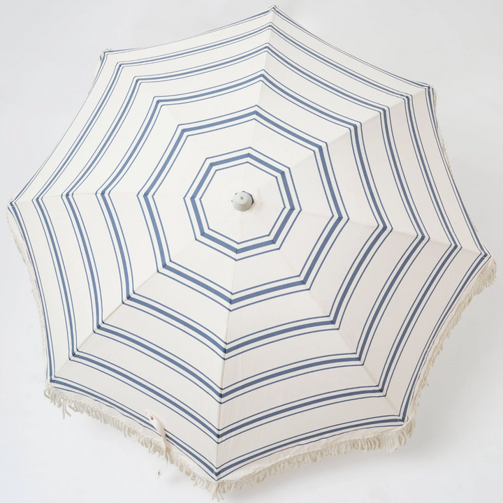 SunnyLife Premium Luxe Beach Umbrella- Resort Coastal Blue