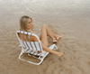 SunnyLife  Premium Beach Chair - Charcoal Stripe