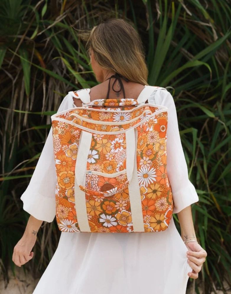 SomerSide Premium Large Beach Cooler Bag  - Golden Hour