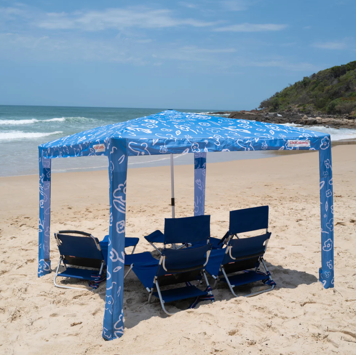 The CoolCabanas Original 5 - Large Byron Blue