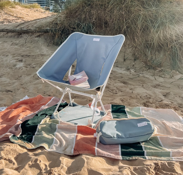 Sabulo Beach Chair & Mat-Blue