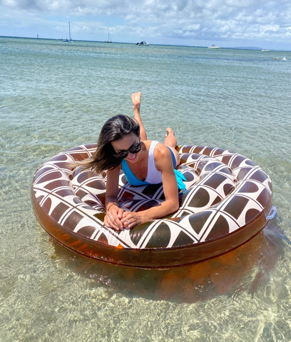 Pool Buoy Pontoon- HourGlass Amber