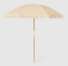 SunnyLife Mango Bay Beach Umbrella-  Golden Mustard Stripe