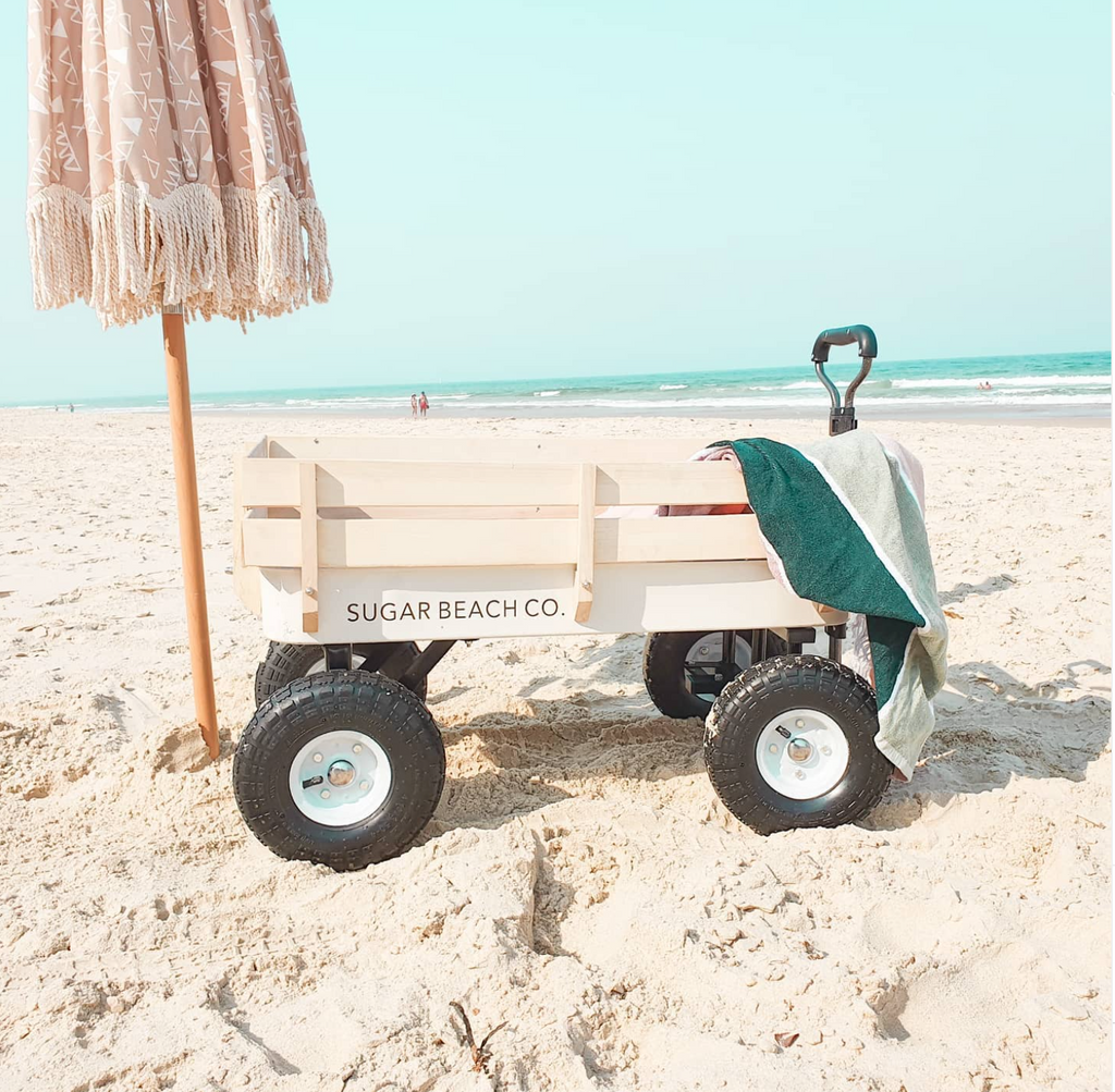 Sugar Beach Co. Beach Carts- Natural