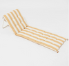 SunnyLife Reclining Beach Chair - Mango Bay Golden Mustard Stripe