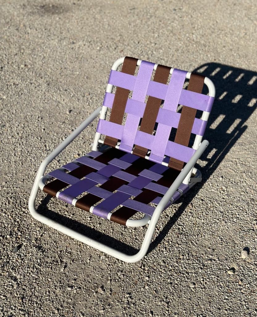 Salty Shadows Recline Beach Chair- Purple