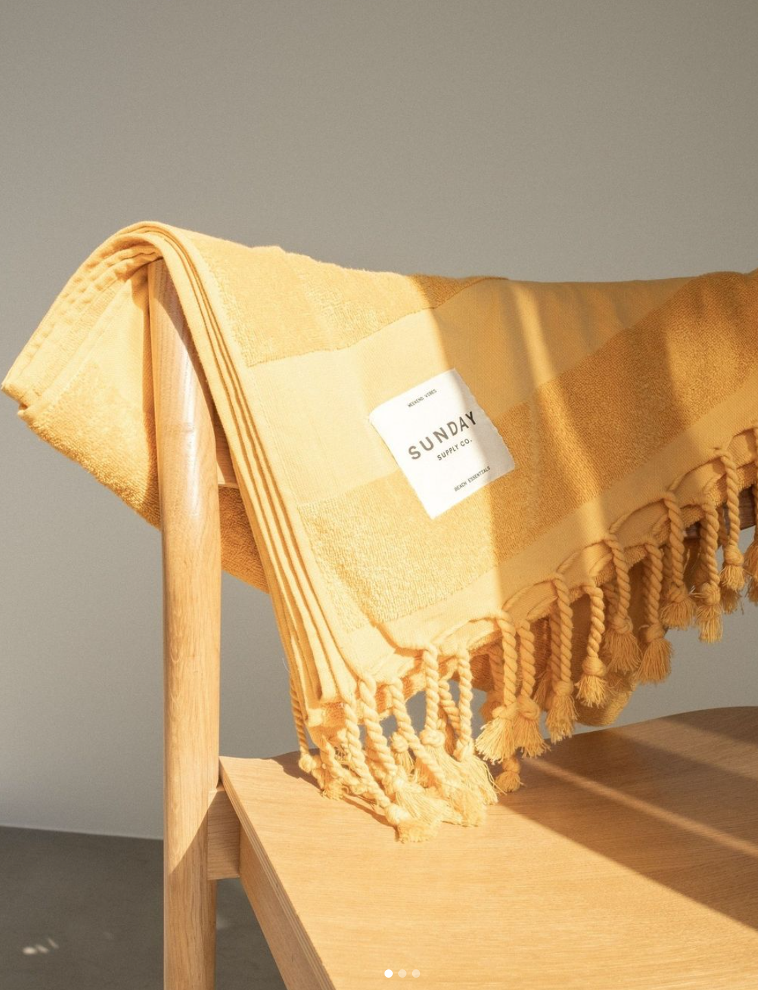 Sunday Supply Co.  Beach Towel- Golden