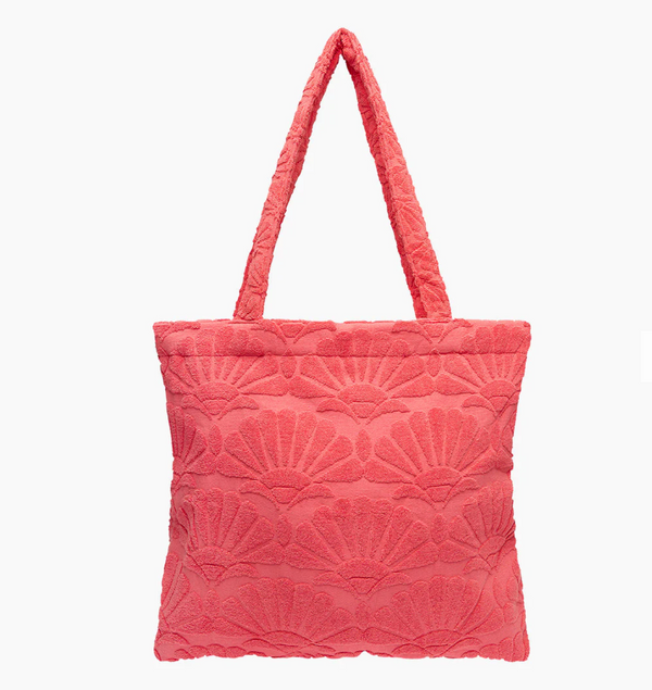 Isla Zali Toweling Beach Tote - Melon