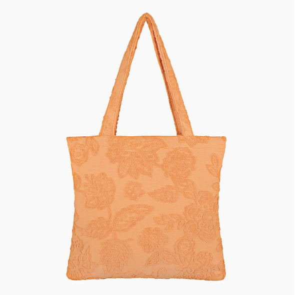 Isla Lucia Toweling Beach Tote - Tangelo