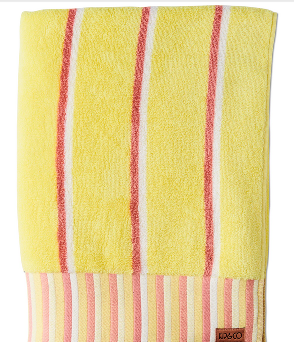 Kip&Co Terry Beach Sheet - Pina Colada Stripe