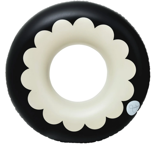 &Sunday Luxe OverSized Pool Tube- Scallop Black