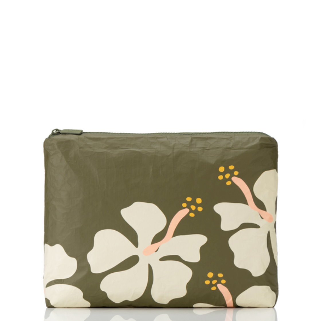 Aloha Collection Mid Pouch - Mo'orea Sand Dollar Olive