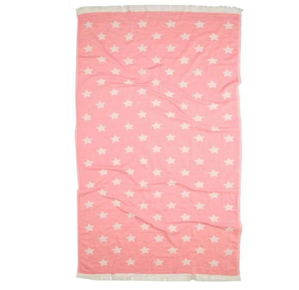 Knotty Oteki Beach Towel - Star Pink