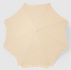 SunnyLife Mango Bay Beach Umbrella-  Golden Mustard Stripe