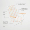 SunnyLife  Luxe Beach Chair - Rio Sun Multi Stripe