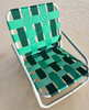 Salty Shadows Recline Beach Chair- Green