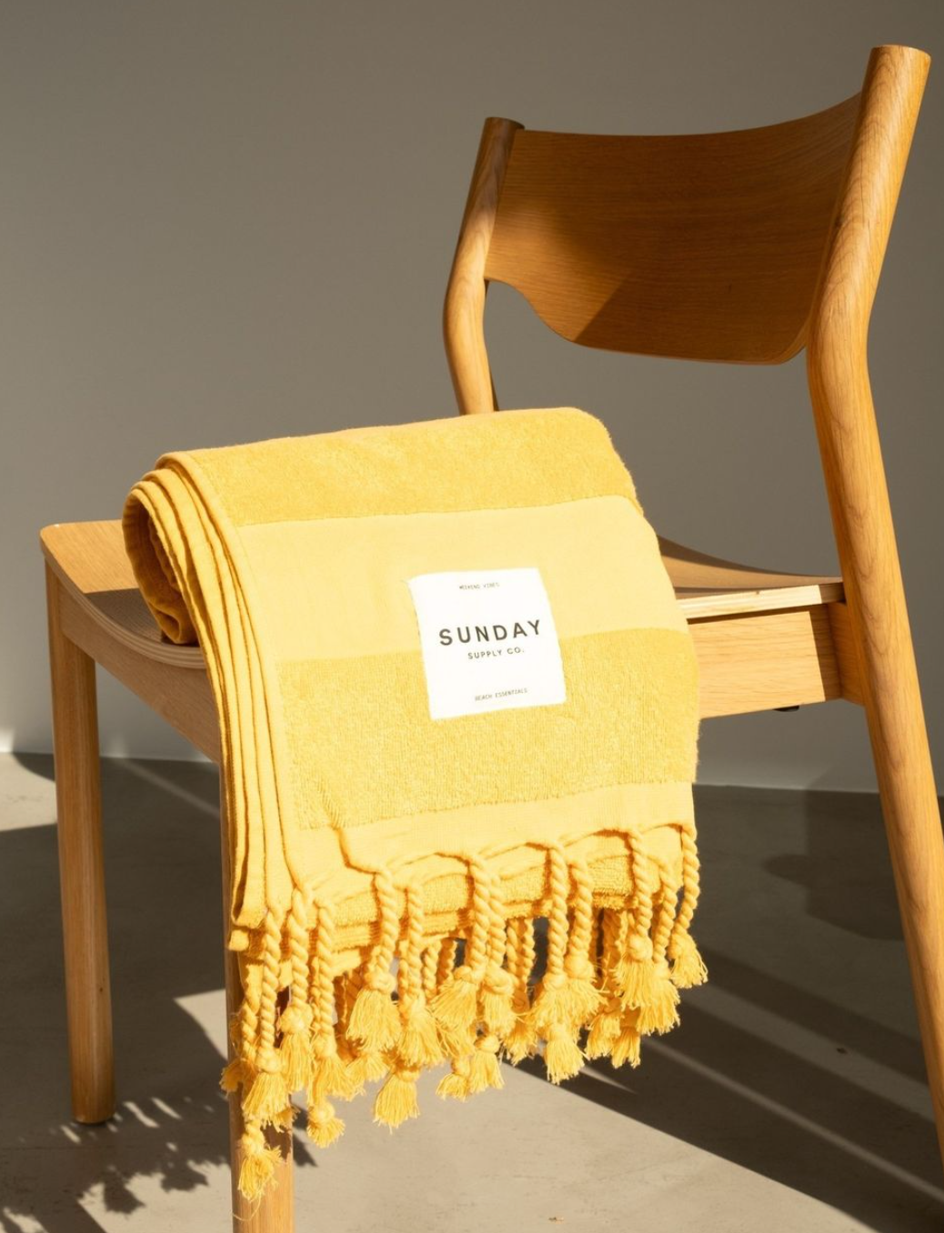 Sunday Supply Co.  Beach Towel- Golden