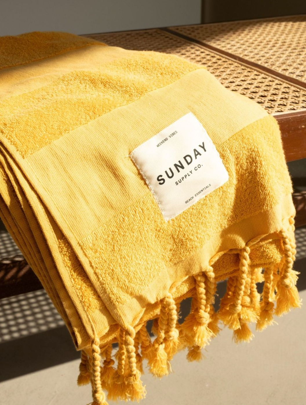 Sunday Supply Co.  Beach Towel- Golden