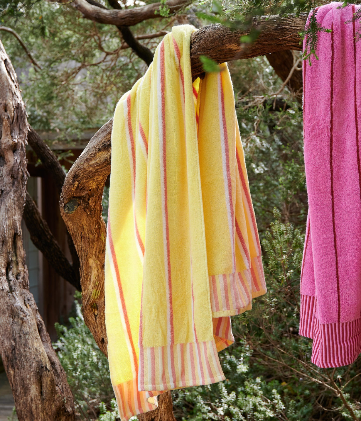 Kip&Co Terry Beach Sheet - Pina Colada Stripe