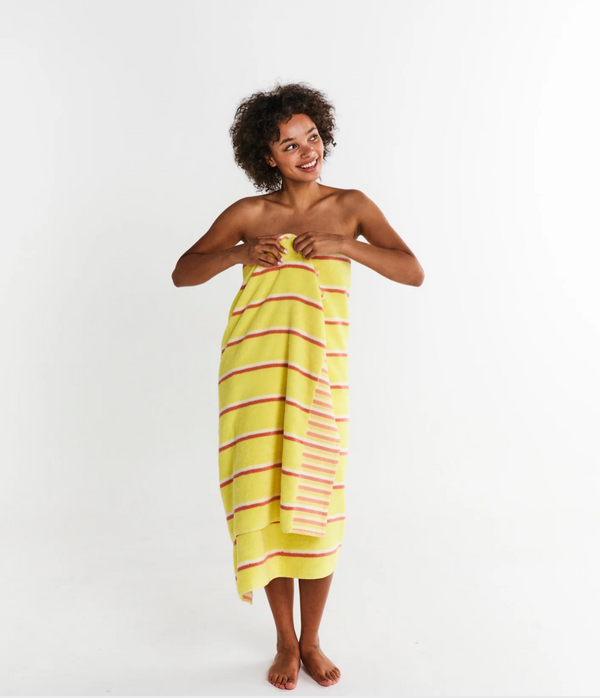 Kip&Co Terry Beach Sheet - Pina Colada Stripe