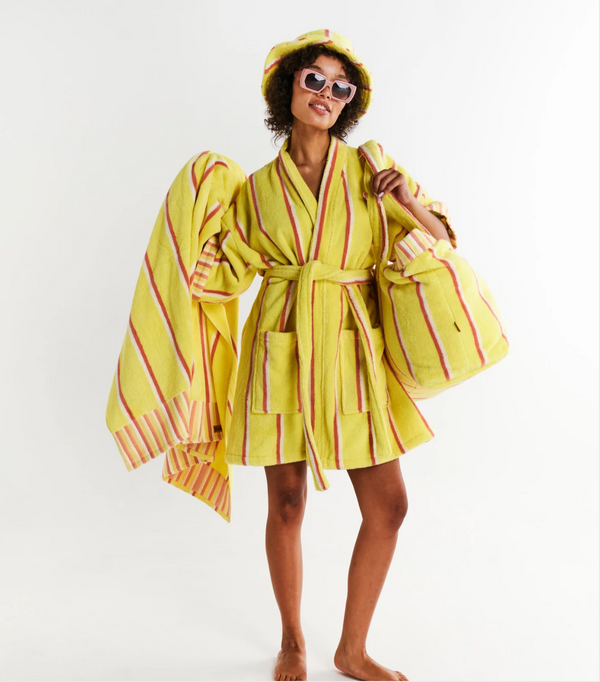 Kip&Co Terry Beach Sheet - Pina Colada Stripe