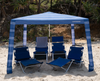 The CoolCabanas Original 5 - Large Blue Coronado Triple Stripe