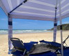 The CoolCabanas Original 5 - Large Blue Coronado Triple Stripe