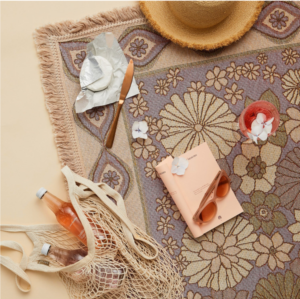 Wandering Folk Lola Throw- Blush