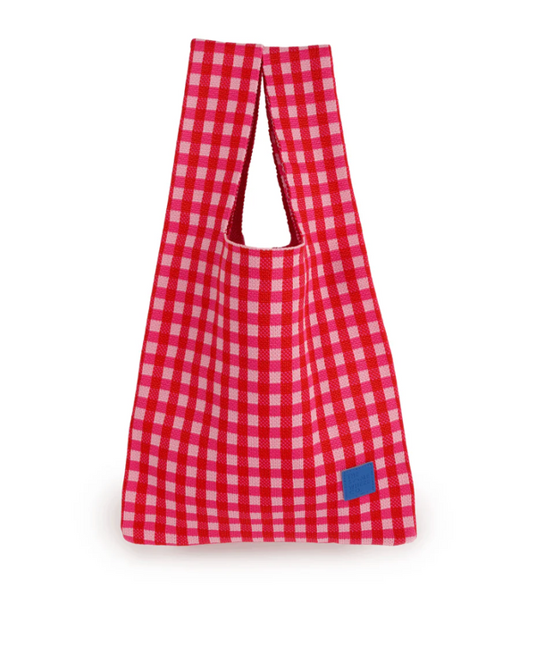 The Somewhere Co. Knitted Beach Tote Bag - Cherry Pie