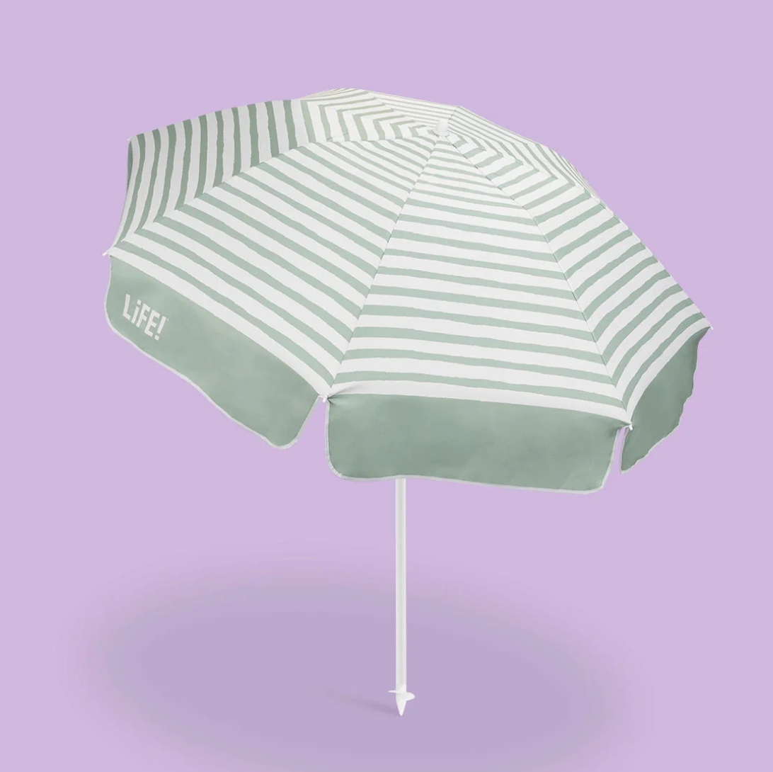 LIFE! Premium Beach Umbrella - Green - Eden Meridian