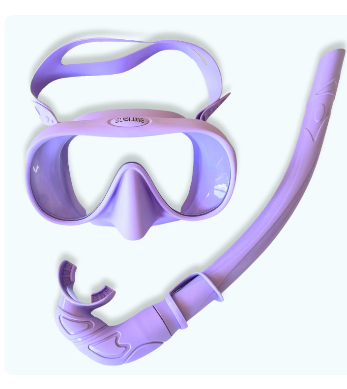 Sublime Supplies - Premium Silicone Snorkel Set  - Lavender
