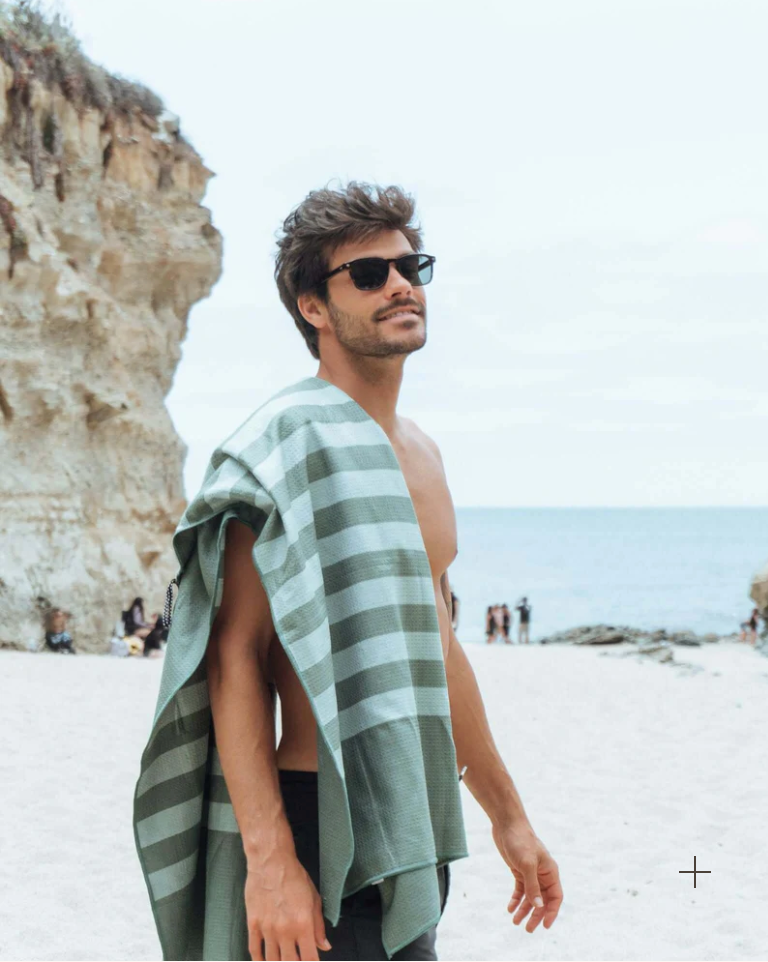 Sand Society Sand Free Beach Towel - Olive