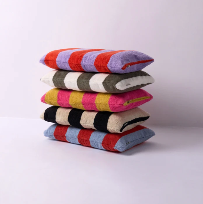 Hommey Beach Pillow- Candy Stripes