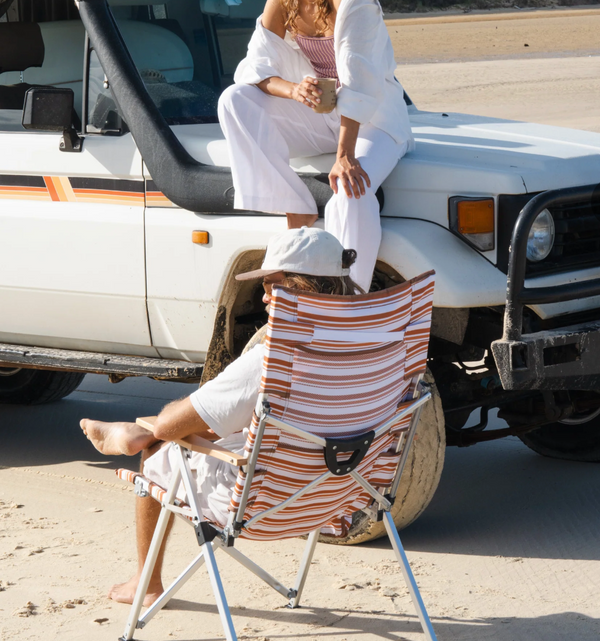 Sunni Scenes Beach Chair - Outback Stripe