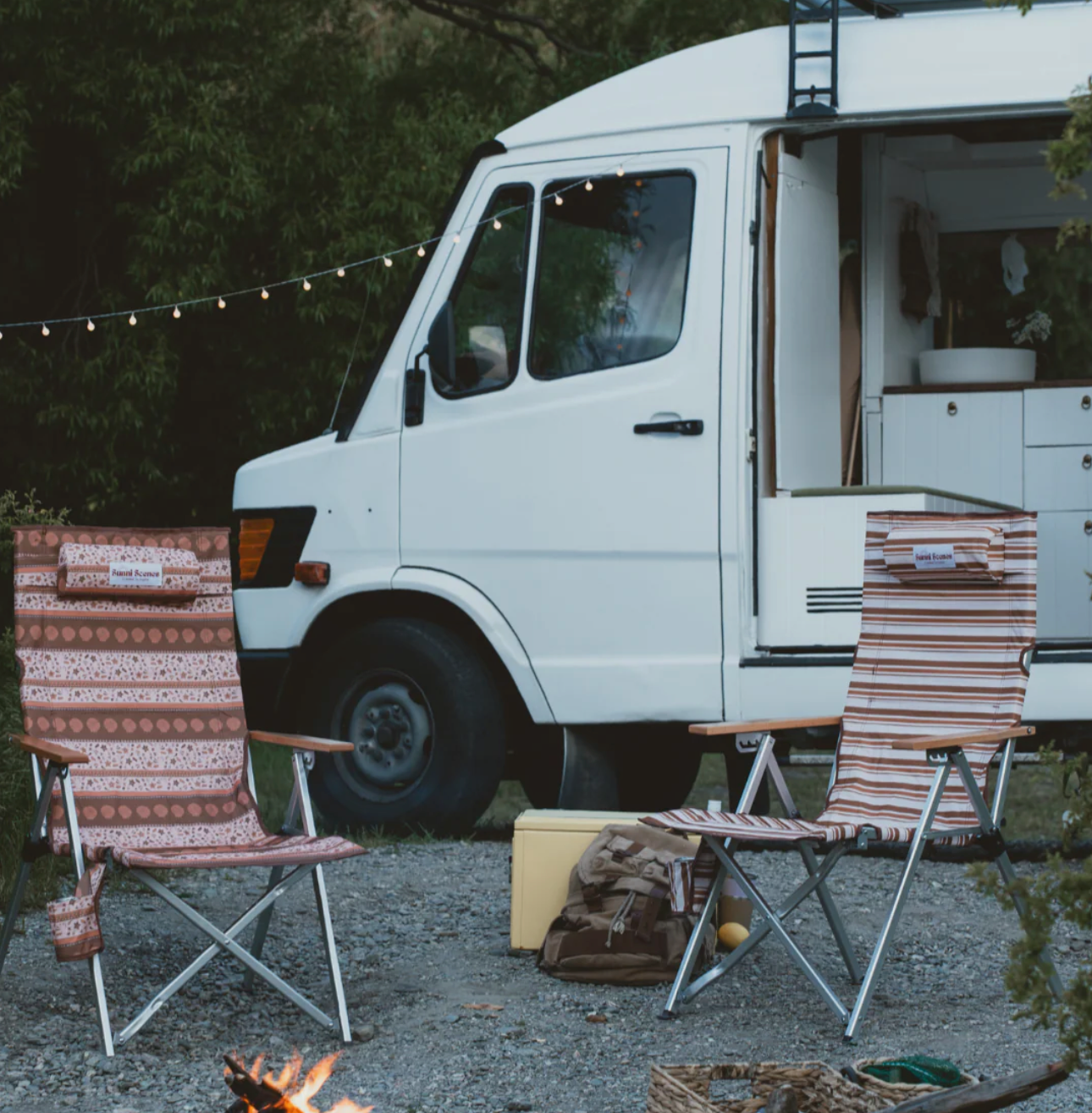 Sunni Scenes Beach Chair - Outback Stripe