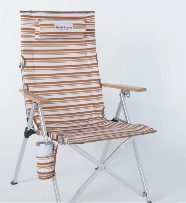 Sunni Scenes Beach Chair - Outback Stripe