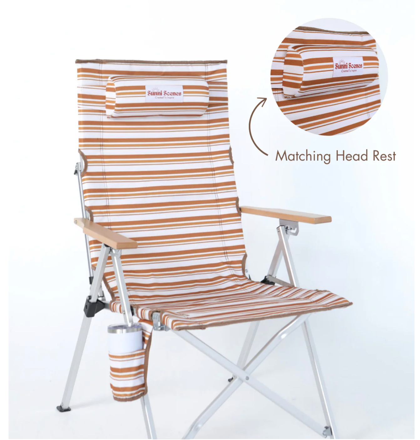 Sunni Scenes Beach Chair - Outback Stripe