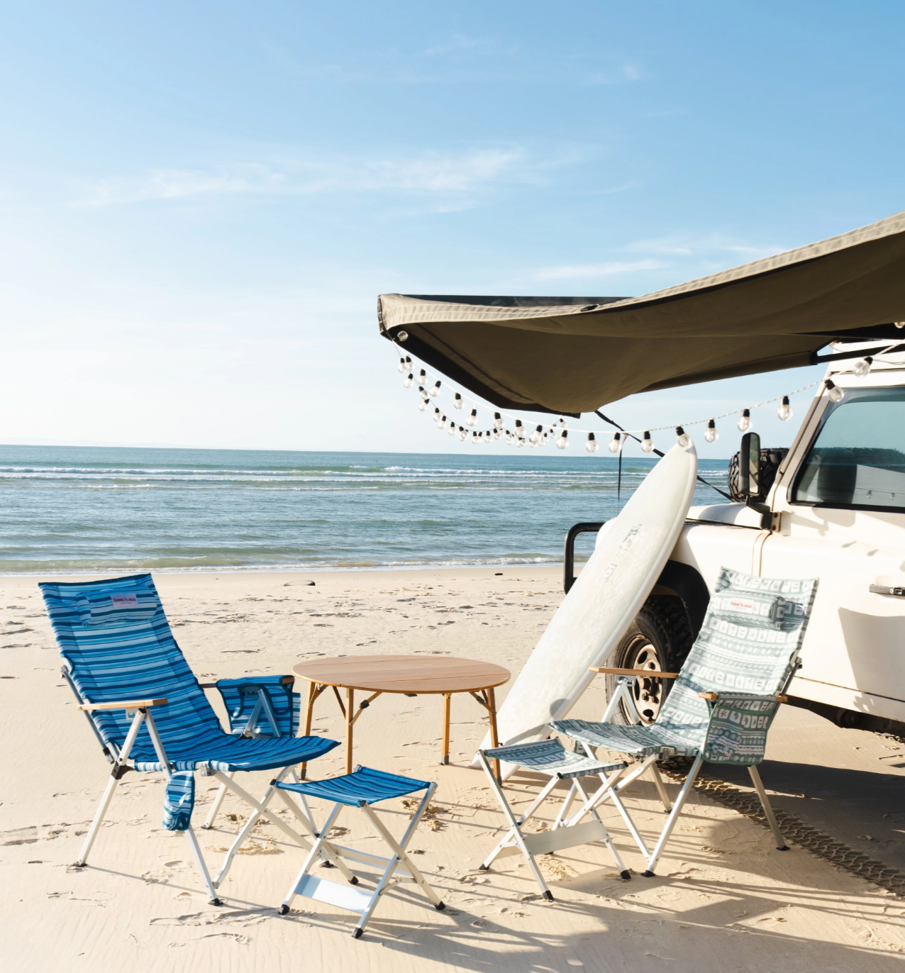 Sunni Scenes Beach Chair -  Blue Stripe