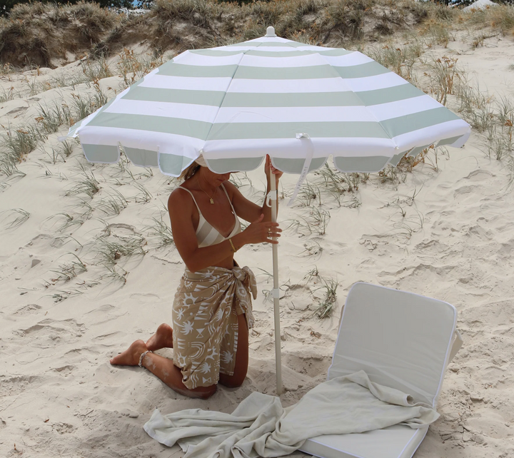 SunnyLife Compact  Beach Umbrella- Sea Sage