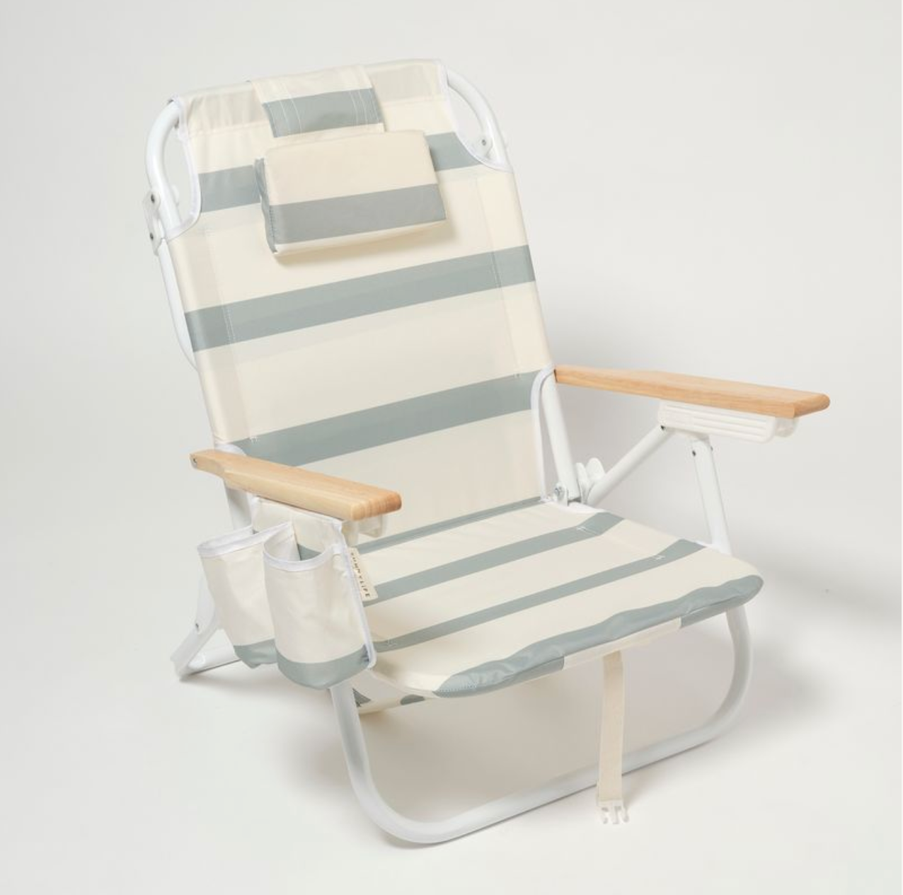 SunnyLife De Luxe Beach Chair - Sea Sage Stripe