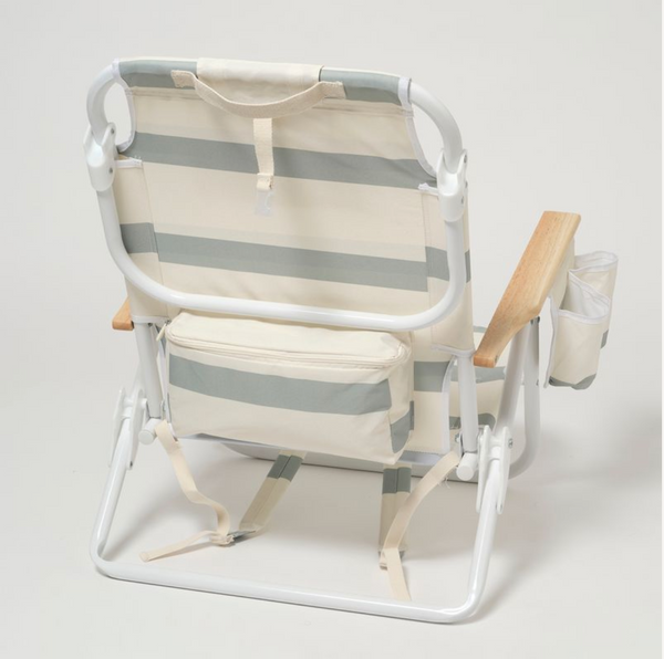 SunnyLife De Luxe Beach Chair - Sea Sage Stripe