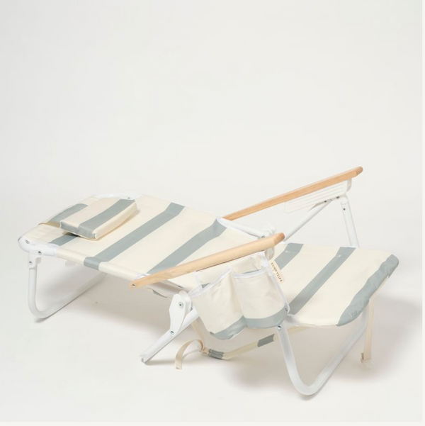 SunnyLife De Luxe Beach Chair - Sea Sage Stripe